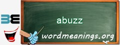 WordMeaning blackboard for abuzz